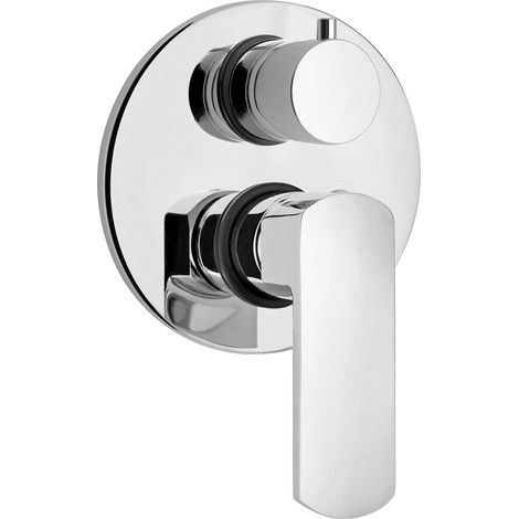 Mitigeur douche à encastrer avec inverseur rotatif Paini Ovo 86CR6911  Chromé - 2 sorties