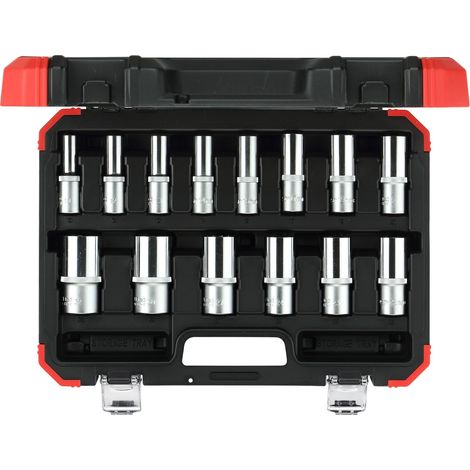 Gedore Jeu de clés à douille 1/2" 6 pans 10-32 mm 14 pièces R61003114 (1/5)