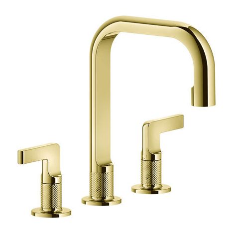 Gessi Inciso- Mélangeur lavabo 3 trous avec bec H=139 mm x 160 mm