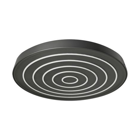 Pomme de douche monojet Alcamo en ABS 228mm finition nickel avec syste'me anticalcaire pour baignoire salle de bain