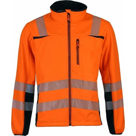 Softshelljacke, Gr. S orange/schwarz Gr. S