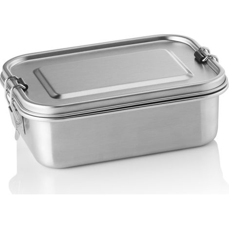Boîte à lunch 19,5 x 14,5 x 6,5 cm inox silicone - Was Germany (1/2)