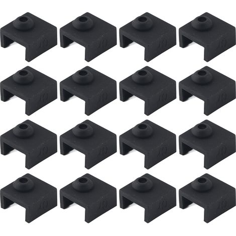 12 Capuchons Aluminium + Manchons Silicone 280℃ pour Bloc Chauffant MK7/8/9, Résistance Haute Température (1/5)