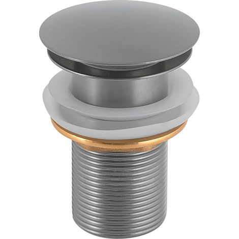 Siphon clic clac universel en inox brossé 9-10 x 6 x 6 cm (1/2)