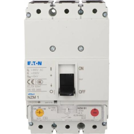 Interruptor automático de potencia 3P 160A 25kA NZMB1-A160 281230