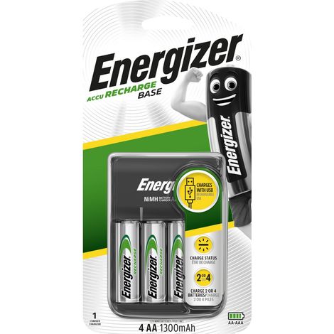 ENERGIZER USB-Ladegerät für 4 AA/AAA-Batterien + 4 AA-Batterien (1/4)