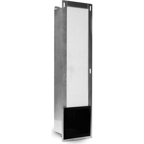 Looox Closed Support de rouleau de réserve encastré 17.3x74x14cm - 6 rouleaux - noir mat