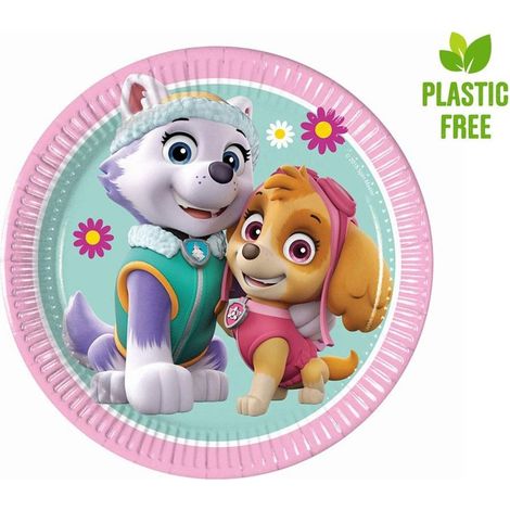 Piatti di carta Paw Patrol da 20 cm, 8 pezzi