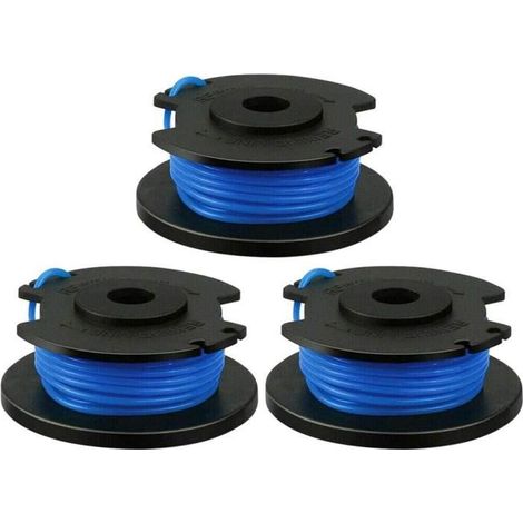 3 Ersatzspulen für Trimmer, kompatibel mit Ryobi One+ AC14RL3[516] Freischneidern.