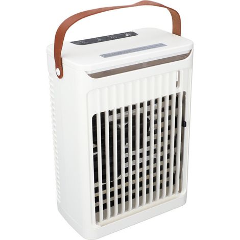 Climatiseur, humidificateur, 2 brumes froides, ventilateur à 5 vitesses, 7 LED, Mini refroidisseur Portable avec réservoir de 680ml, prise USB (1/5)
