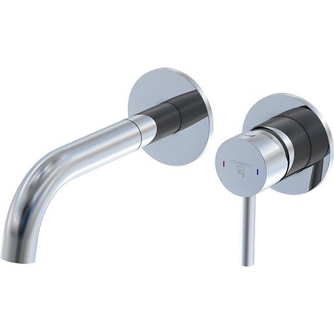 Steinberg 100 - Rubinetto ad incasso per lavabo, montaggio a 2 fori, con corpo incasso, cromo 100 1816 (1/5)