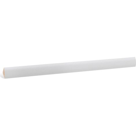 KGM Viertelstab lichtgrau foliert Fichte RAL7035 14x14mm 2,4m