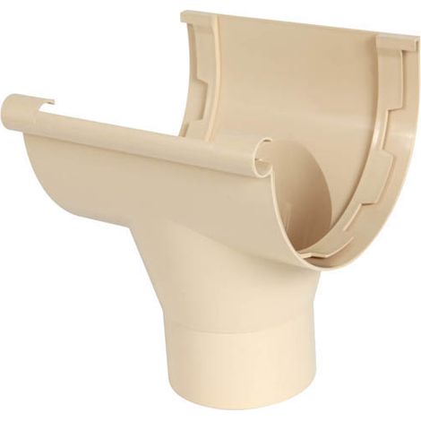 Nicoll – Raccord naissance centrale à coller Ø100 sable – PVC pour évacuation eaux pluviales – Compatible tube cylindrique Ø100