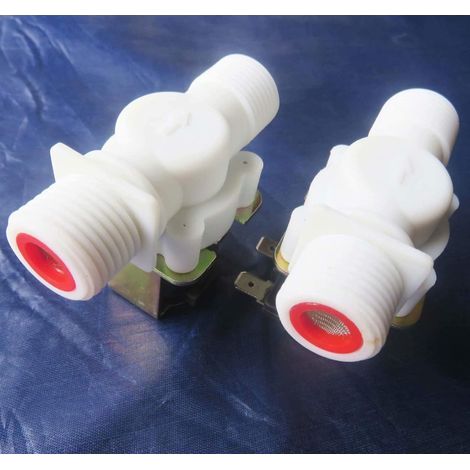 Válvula solenoide de 12 V G1/2, normalmente cerrada, para entrada de aire/agua - 2 unidades (1/5)