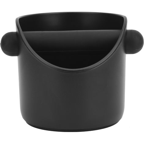 Poubelle à marc de café anti-dérapante avec bord droit, bac à résidus de café en caoutchouc pour barista, accessoire de préparation de café