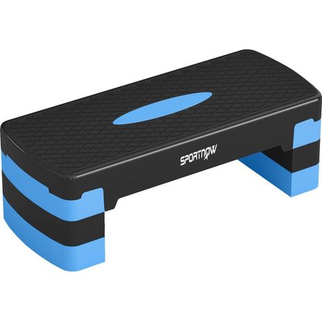 1 Stepper Fitness, Hauteur Réglable 10, 15, 20 cm, Surface Antidérapante, Construction PP, Support 150 kg, Maison (1/5)