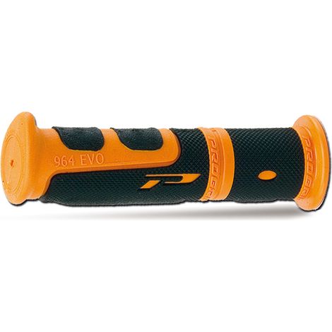 Puños Progrip PG964 para ATV / JET SKI / MTB (22+22MM, 120MM DE LONGITUD) naranja/negro (964-201)