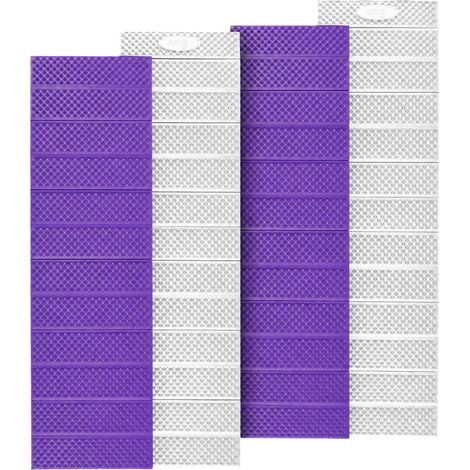 Foldable Tourist Mat, Aluminum Edge, 195cm, Purple, 2-Pack (1/5)
