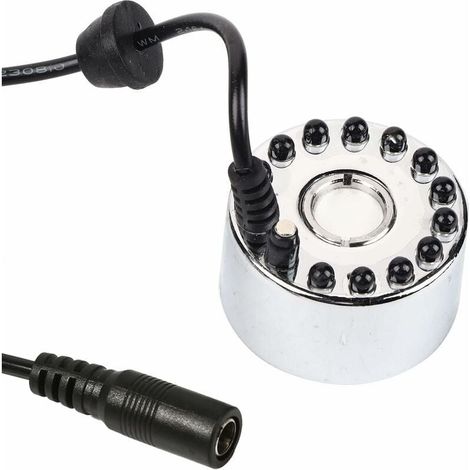 Brumisateur, changeant ultrasonique brumisateur Fontaine d'eau étang atomiseur humidificateur d'air 12 LED 24 V Couleur(Three-Color Gradient Atomizer+EU) brumisateur Ultrason LED brumisateur (1/4)