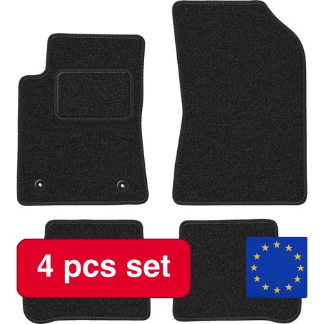 Autofußmatten, langlebiger Schutz, rutschfestes Design, schwarz (1/5)
