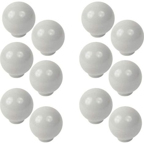FPLUS pomo bola abs d/29 gris t-502-36 , Tirador Pomo Mueble Infantil Bola Resina ABS Gris Brillo -      Diámetro 29MM.