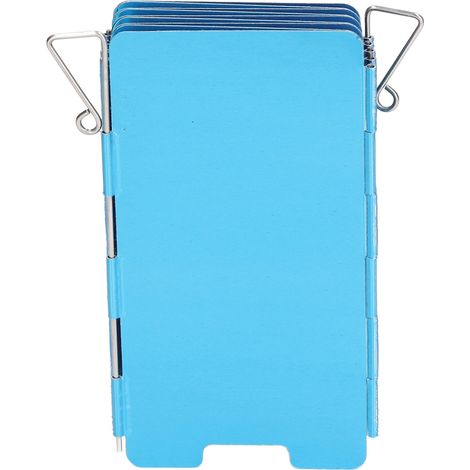 Pare-vent pliable pour réchaud de camping, 9 plaques, en aluminium, pour le camping, les pique-niques et la randonnée. (1/5)