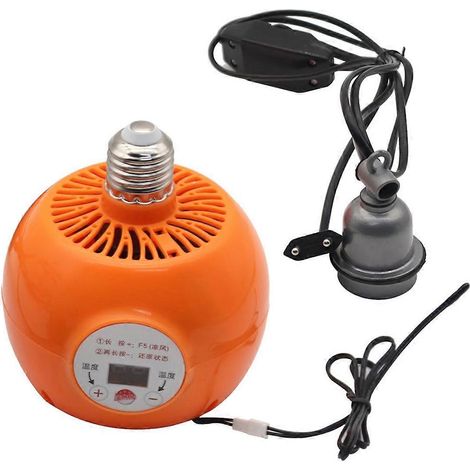 Lampe chauffante pour animaux de compagnie, lampe chauffante à lumière chaude, thermostat, lampe chauffante pour terrarium (UE) (1/5)