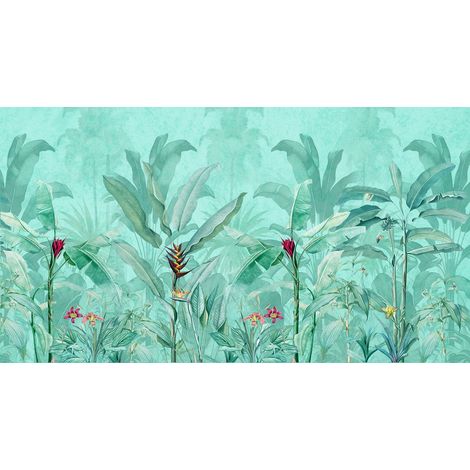 Papier peint panoramique - Forêt Tropicale - 130 cm x 71 cm (1/2)