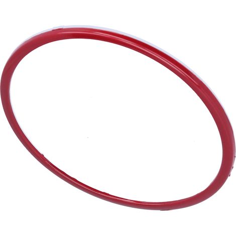 Garniture de panneau de volant à paillettes avec anneau autocollant rond, compatible avec Mazda 3/Axela 2020, rouge (1/5)