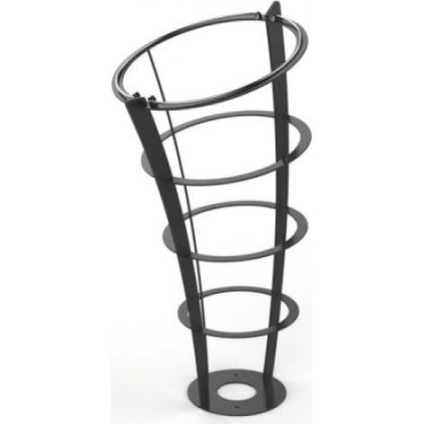 Corbeille vigipirate Elice premium - 110l - gris manganèse (1/3)