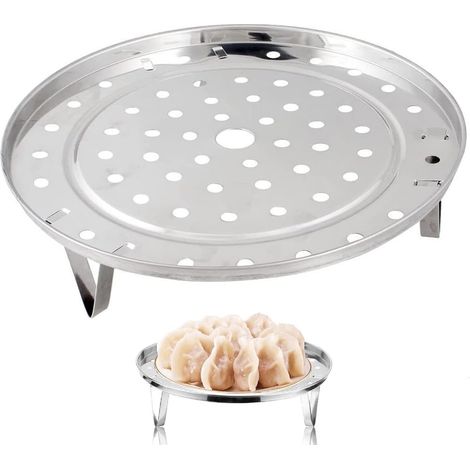 Panier vapeur rond en acier inoxydable pour cuisson et pâtisserie, accessoire de cuisine adapté à la maison et aux restaurants (1/5)