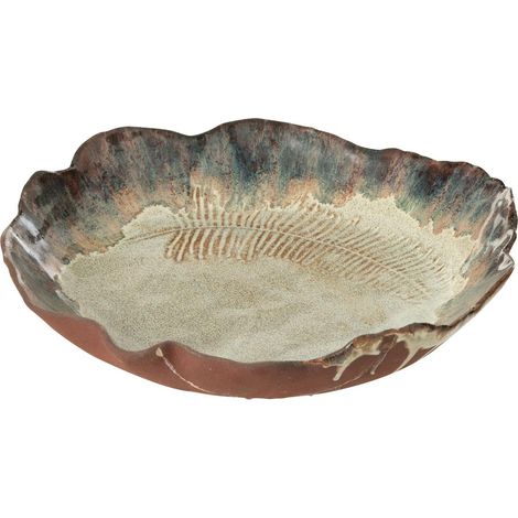 Coupelle Déco en Céramique "Naga" 30cm Rouille (1/2)