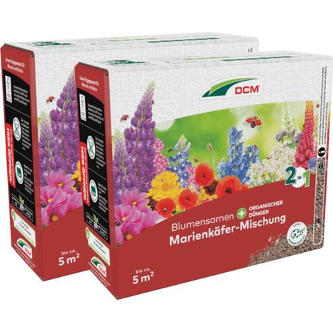 Mélange « Coccinelles » DCM 530 g – Mélange de fleurs favorisant la biodiversité des insectes – Prairie fleurie (1/3)