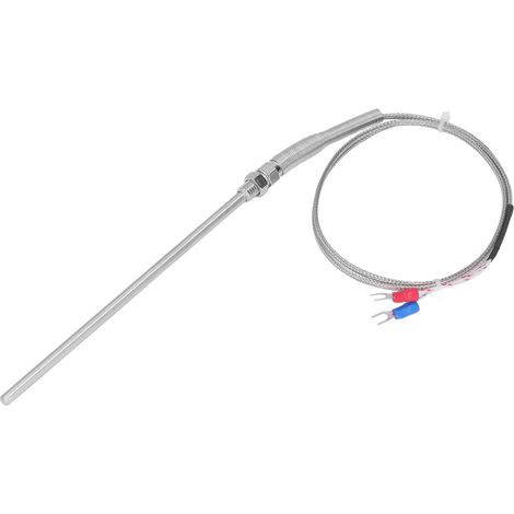 Thermocouple Type K- Sonde à Température pour Régulateur, Longueur 150mm, Fil de 1mètre