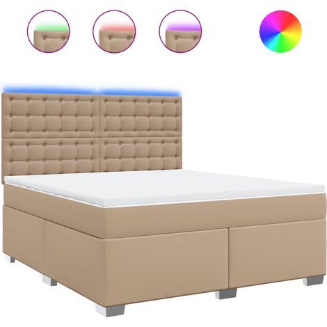 Maison Exclusive - Sommier à lattes de lit avec matelas Cappuccino 180x200 cm (1/5)
