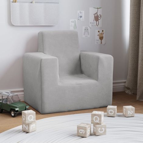 Canapé pour enfants,Canapé de Salon,Fauteuil Club Gris clair Peluche douce DGBDF657566 MaisonChic (1/5)