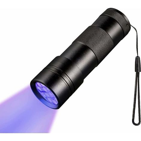 Torche UV avec 12 ampoules LED, torche LED UV 395 nm, détecteur d'urine pour chien/chat, résine, fluorescent, scorpion et plus encore. Lampe de poche UV avec 12 ampoules LED, lampe de poche UV 3 LED (1/5)