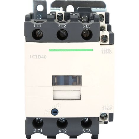 Contattore a bobina CA tripolare YWBL-WH da 40 A, dispositivo elettrico ad alta sensibilità per la distribuzione di energia, tensione 220 V e alta conduttività per applicazioni industriali.