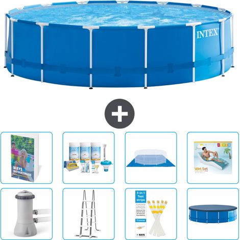 Intex Piscine Tubulaire Ronde - 457x122 cm - 9-pièces  S683