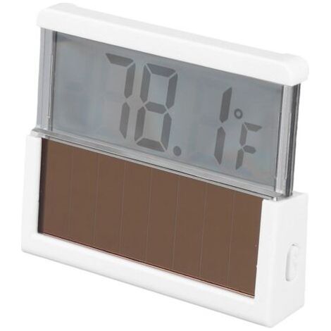Thermomètre solaire pour aquarium, écran LCD transparent numérique, thermomètre solaire de haute précision pour aquarium