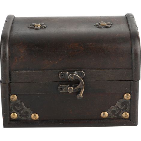 Coffret de rangement vintage en bois artisanal pour bijoux, décoration de bureau et accessoires