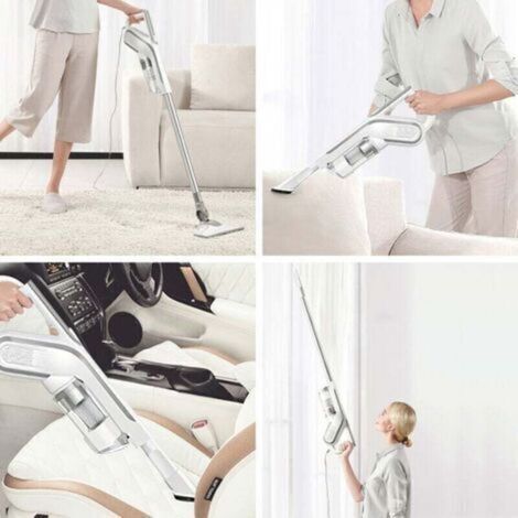 Trimec – Aspirateur balai sans fil 12000Pa – Autonomie 30 min – Charge 4-5h – Éclairage LED – Filtre HEPA – Pour sols durs et moquettes - 6000mAh