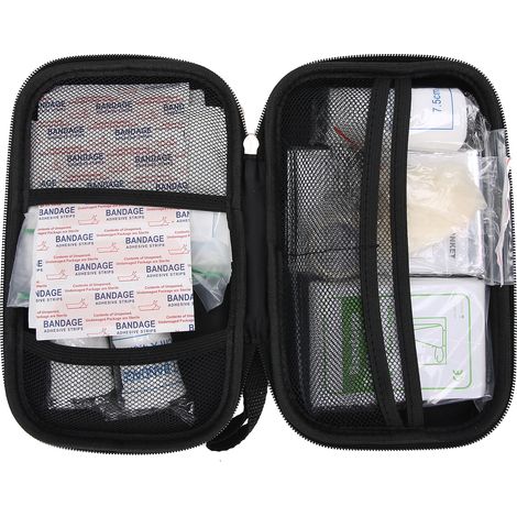 Kit de bandage triangulaire d'urgence, trousse de premiers secours, boîte à outils pour le traitement des plaies. (1/5)