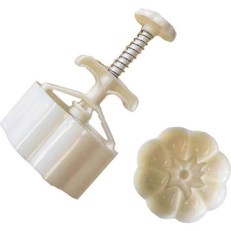 Moule à gâteau de lune ABS, moule à presser pour pâtisseries glacées, ustensile de cuisson fait maison, idéal pour desserts et mooncakes faits main. (1/4)