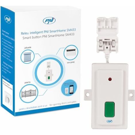 SMART Button, télécommande de porte de garage, porte de garage PNI SmartHome Sm433 télécommande sur Internet (1/3)