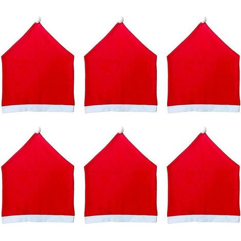 Set di 6 coperture della sedia di Natale con tessuto non tessuto di Decorazioni natalizie (1/5)