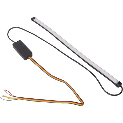 Barre LED 30cm IP68 Étanche 10W Feu Stop Clignotant Plaque Immatriculation Moto (1/5)