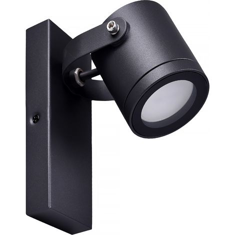 LAMPADA DA PARETE CON ATTACCO GU10 IN ALLUMINIO IP44 - DESIGN MODERNO RESISTENTE ALLE INTEMPERIE IDEALE PER INTERNI ED ESTERNI (1/5)
