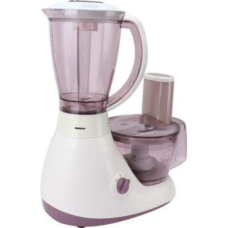 2000-W-Elektromixer mit Edelstahl-Schneidkopf, 3 Behältern für Küche, Restaurant, Teig und Gebäck, 220-V-EU-Stecker (1/5)