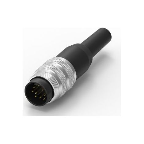 Connecteur DIN RS PRO, 12 contacts, Mâle, Montage sur câble, A souder ( Prix pour 1 )